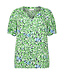 Kaffe Curve Mina Green Flower Printblouse