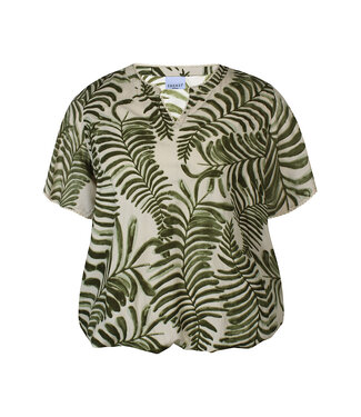 Zhenzi Zhenzi Macy Blouson Palm Leaf