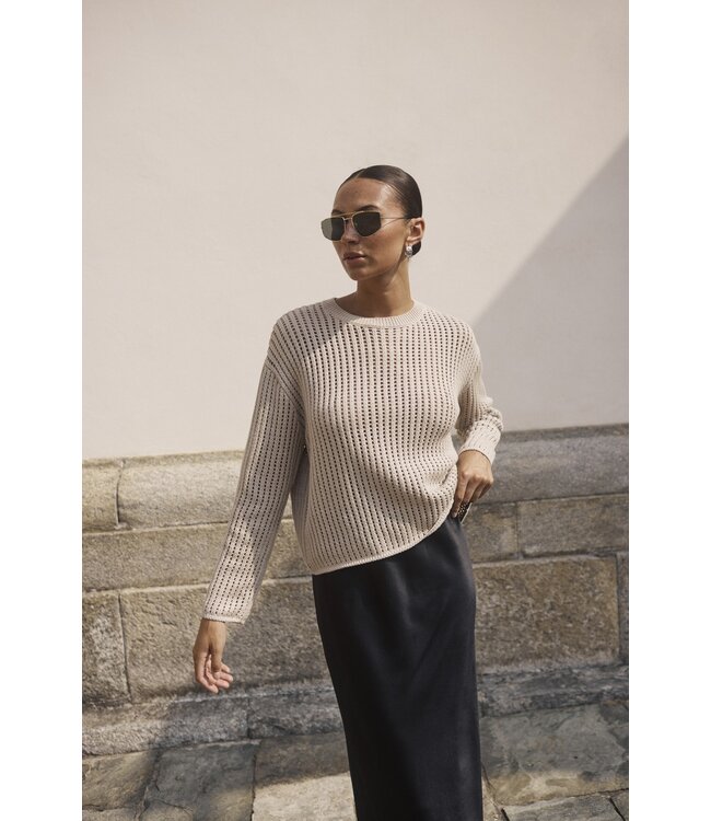 Kaffe Solar Pullover Feather Gray