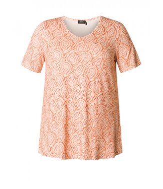 Yest Curve Yesta Ankie Tunic Orange Print