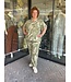 Zhenzi Macy Blouson Palm Leaf