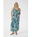 Kaffe Curve Julia Dress Teal Leopard