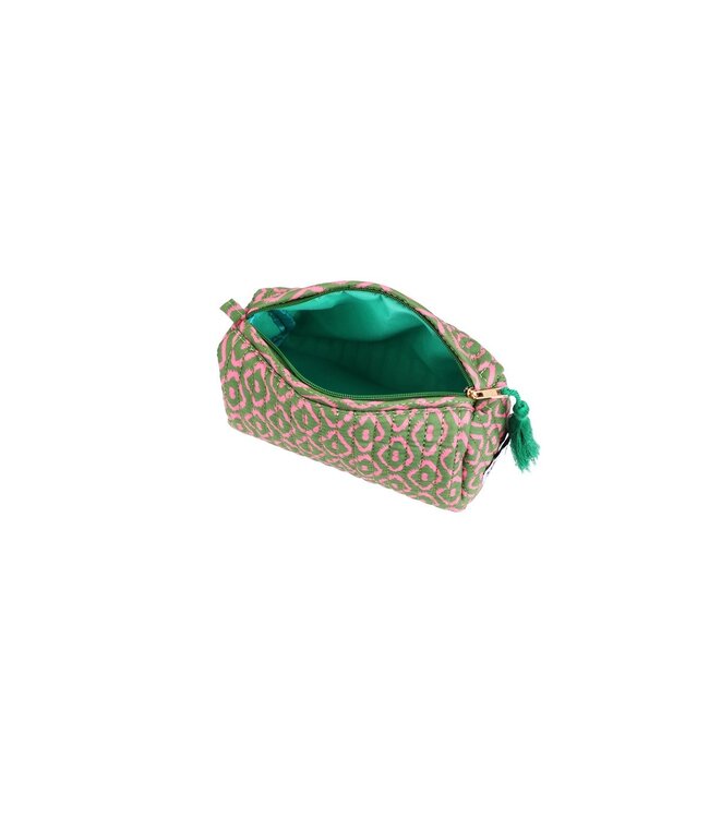 Retro Girl Makeup Bag Green