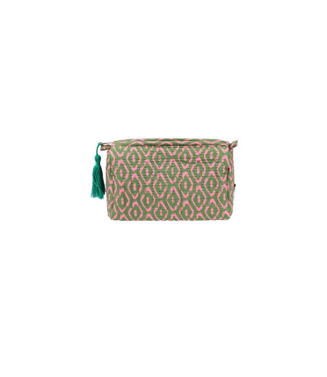 Retro Girl Makeup Bag Green