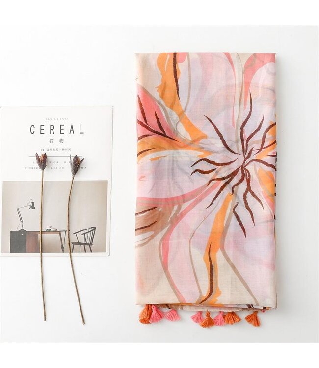 Pastel Flower Scarf