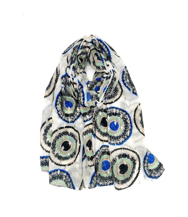 Blue Mandala Scarf