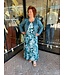 Kaffe Curve Julia Dress Teal Leopard