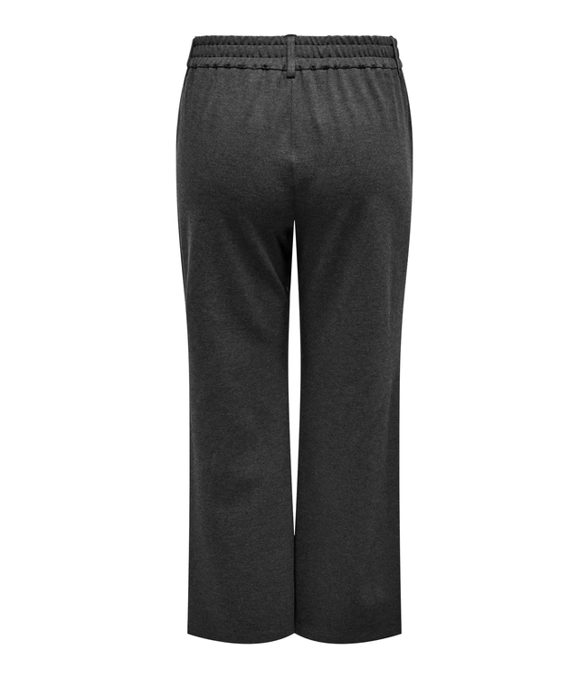 Only Carmakoma Goldtrash Straight Pants Dark Grey Melange