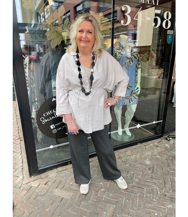 Yesta Umeko Blouse Soft Grey