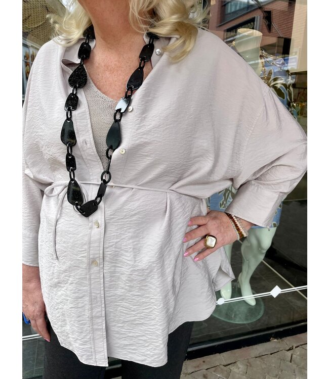 Yesta Umeko Blouse Soft Grey