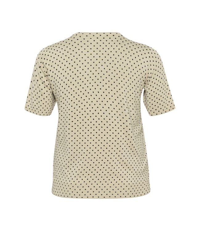 Kaffe Curve Lizzy Pullover Feather Gray Black Dot