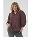 Kaffe Curve Maia Blouse Fudge