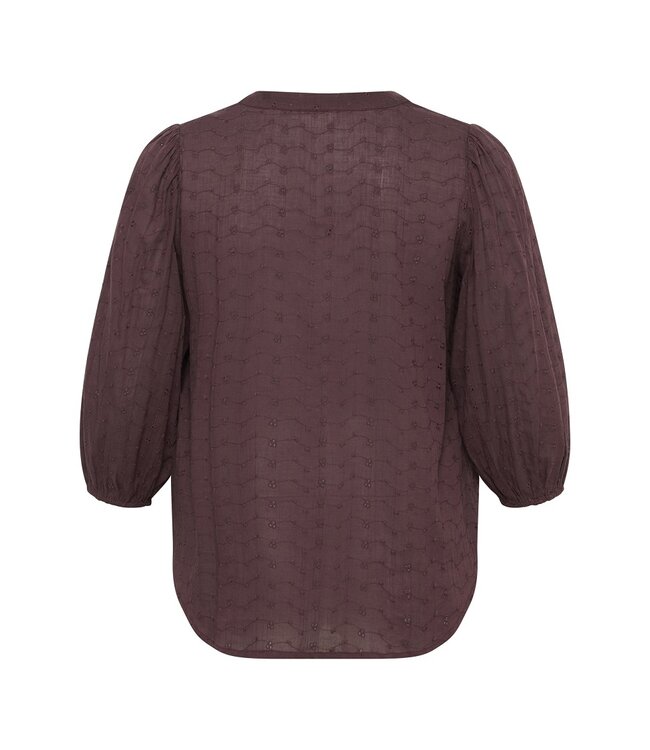 Kaffe Curve Maia Blouse Fudge