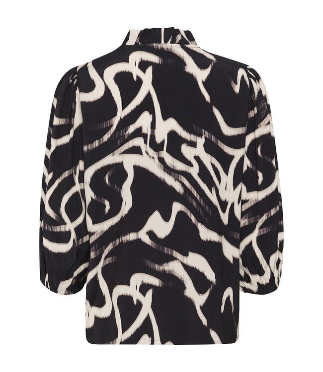 Kaffe Martha Frill Blouse Nature