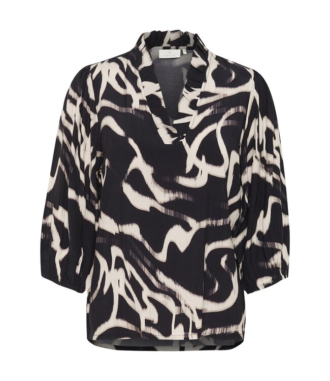 Kaffe Martha Frill Blouse Nature