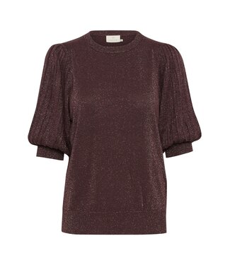 Kaffe Kaffe Regina Pleat Pullover Fudge Glam