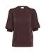 Kaffe Kaffe Regina Pleat Pullover Fudge Glam