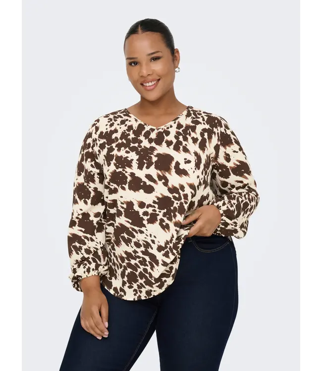 Only Carmakoma Vica Blouse Splassed Cow