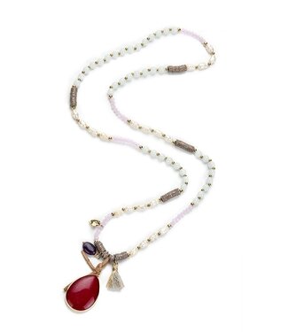 Ketting Burgundi Drop