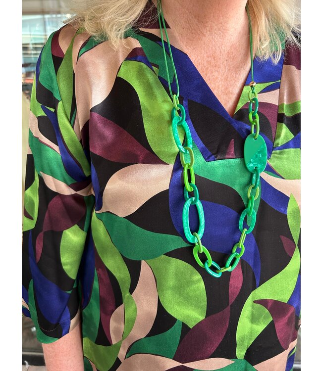 Ophilia Bridget Satin Green