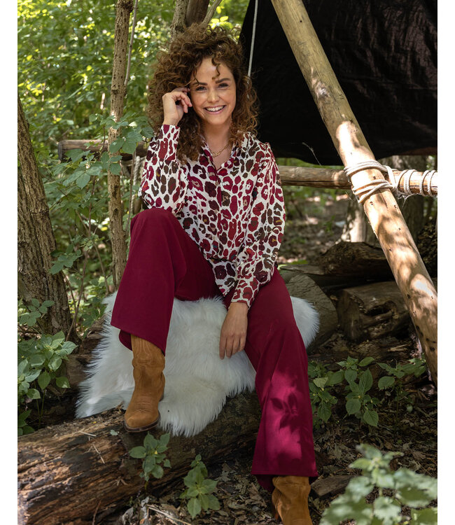 Fos Amsterdam Evita Blouse Bordeaux
