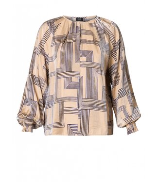Yest Curve Yest Curve Fleur Blouse Dark Sand Yest Curve Yest Curve Fleur Blouse Dark Sand