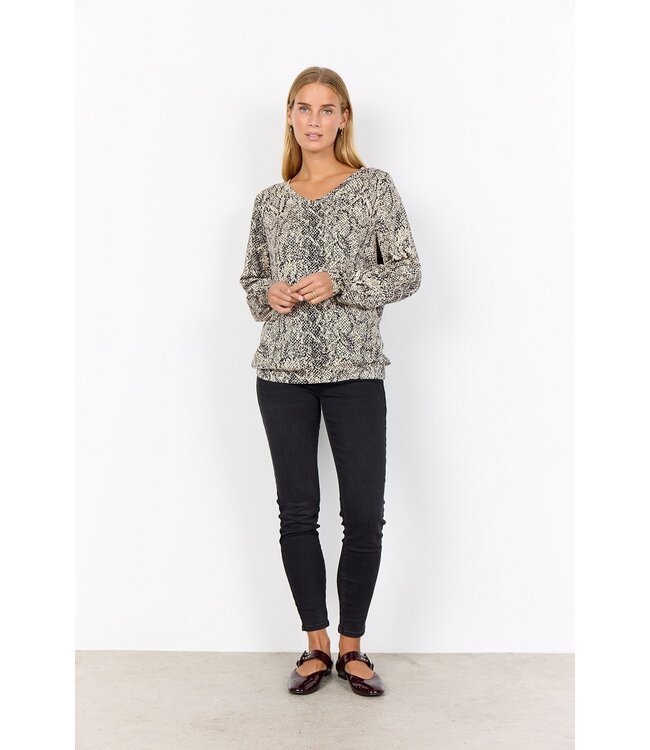 Soya Concept Violet Pullover Cream Combi