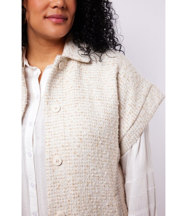 Exxcellent Della Gilet Ecru