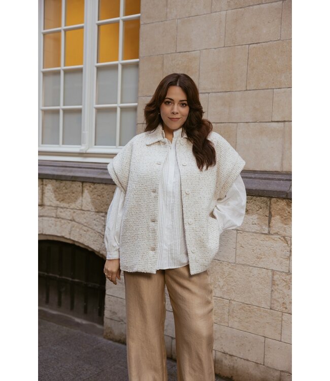 Exxcellent Della Gilet Ecru