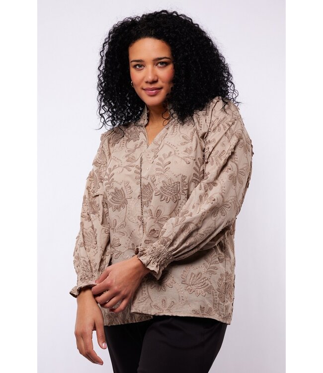Exxcellent Emmeline Blouse Moon Rock