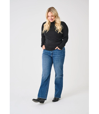 Only Carmakoma Only Carmakoma Willy Straight Jeans Dark Blue Denim