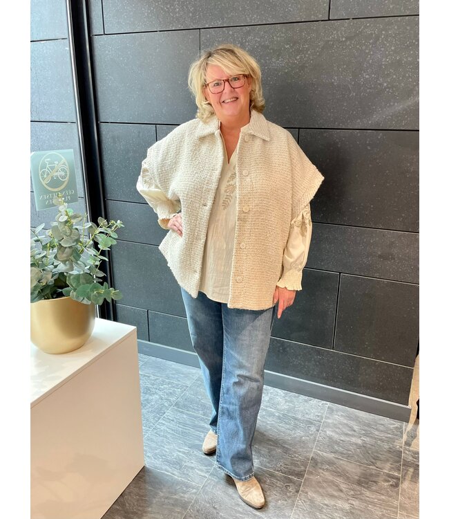 Exxcellent Della Gilet Ecru