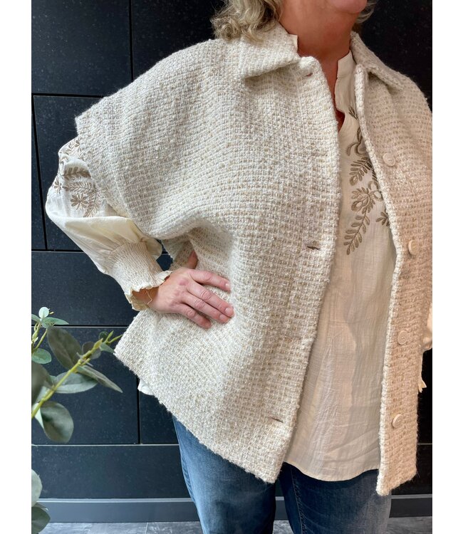 Exxcellent Della Gilet Ecru