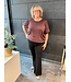 Kaffe Regina Pleat Pullover Fudge Glam
