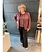 Kaffe Regina Pleat Pullover Fudge Glam