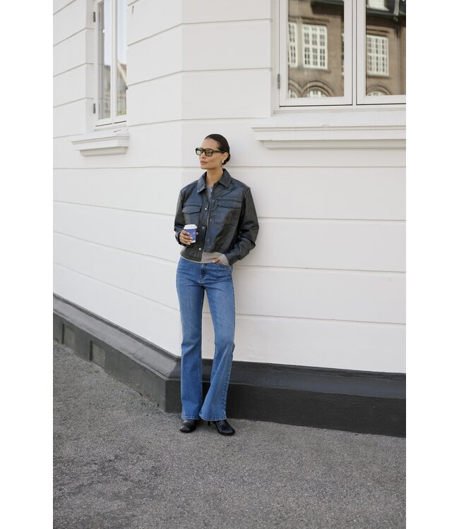 Kaffe Forest Flare Fit Jeans Medium Blue