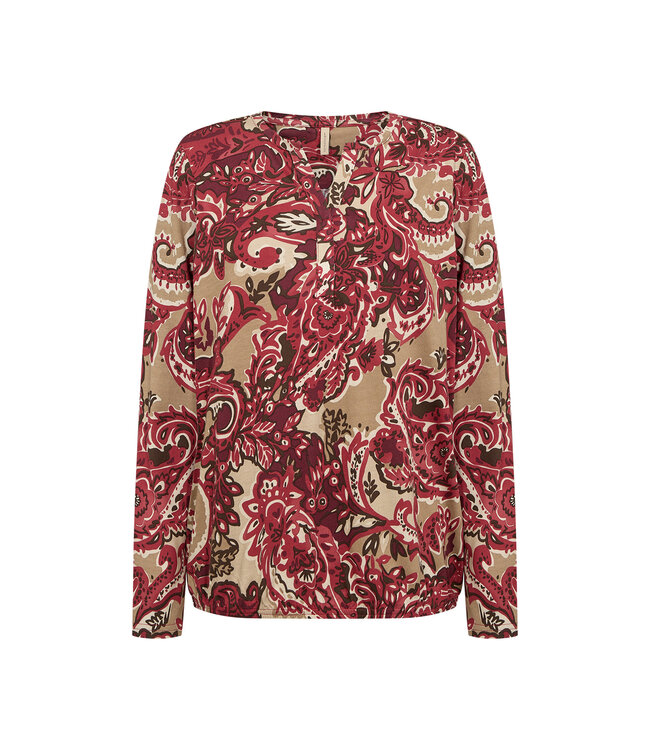 Soya Concept Felicity Top Paisley Red Combi