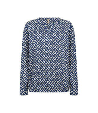 Soya Concept Soya Concept Felicity Top Pattern Estate Blue