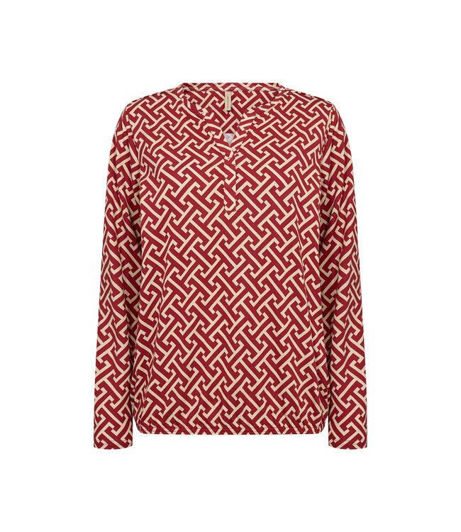 Soya Concept Felicity Top Pattern Red Combi