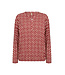 Soya Concept Soya Concept Felicity Top Pattern Red Combi