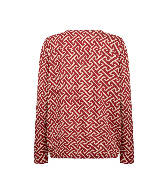 Soya Concept Felicity Top Pattern Red Combi