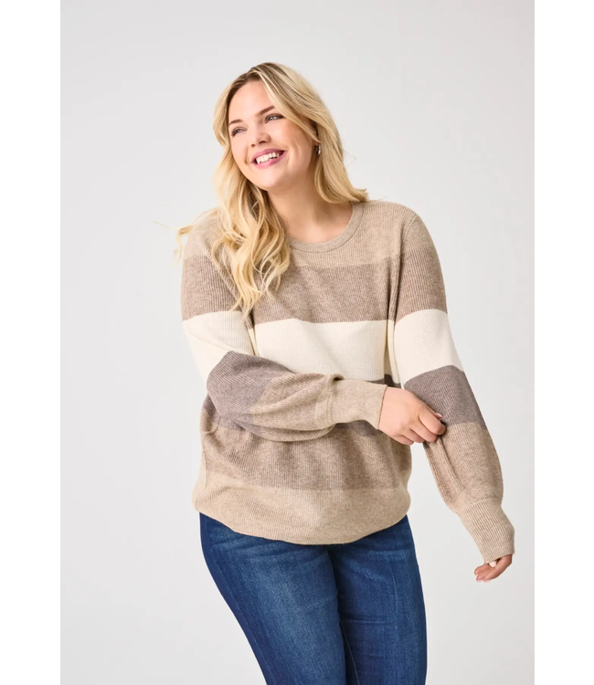 Only Carmakoma Daria Stripe Pullover
