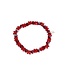 Glaskralen Armband Plus Size Red