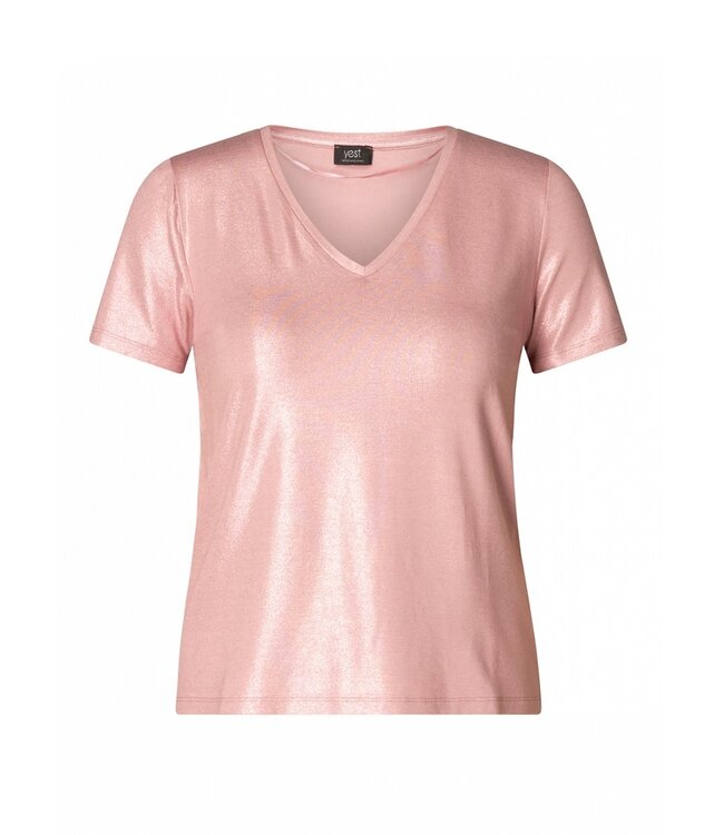 Yest Curve Hinte Top Dark Rose