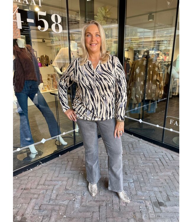 Soya Concept Felicity Top Abstract Grey