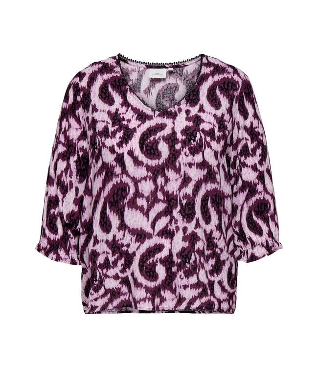 Only Carmakoma Tyla Blouse Mauve Wine