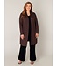 Base Level Curvy Ayla Long Cardigan Brown