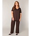 Base Level Curvy Alba T-shirt Brown