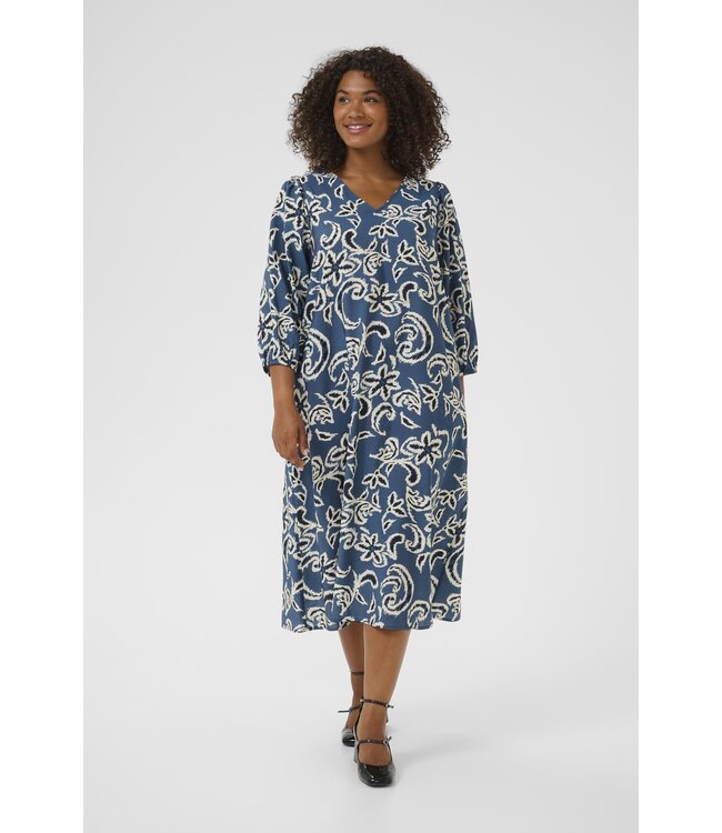 Kaffe Curve Mahlia Dress Bering Sea