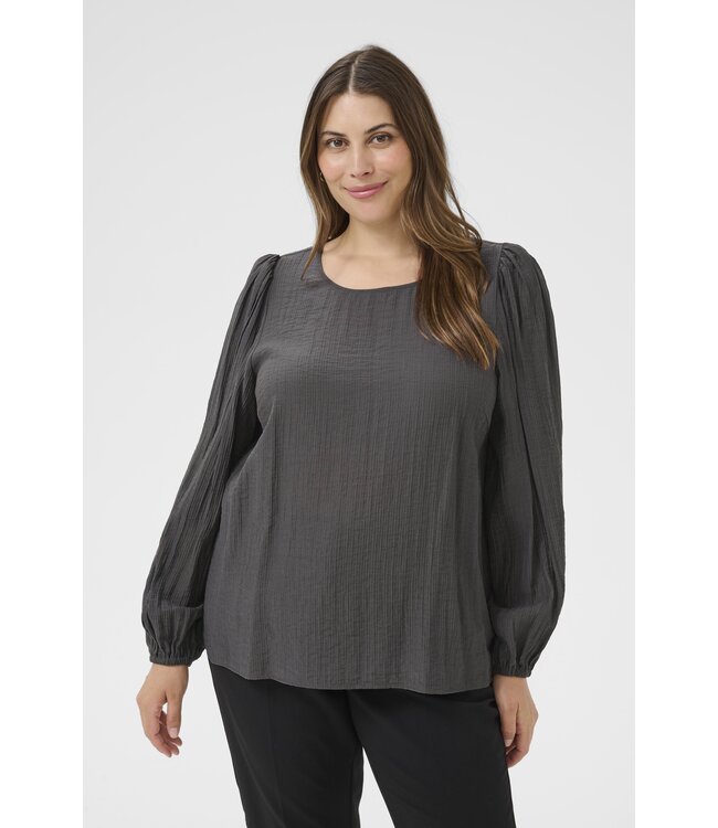 Kaffe Curve Viva Blouse Black Oyster